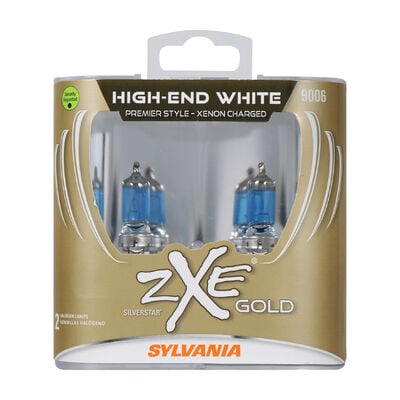 SYLVANIA 9006 SilverStar zXe Gold Halogen Headlight Bulb, 2 Pack